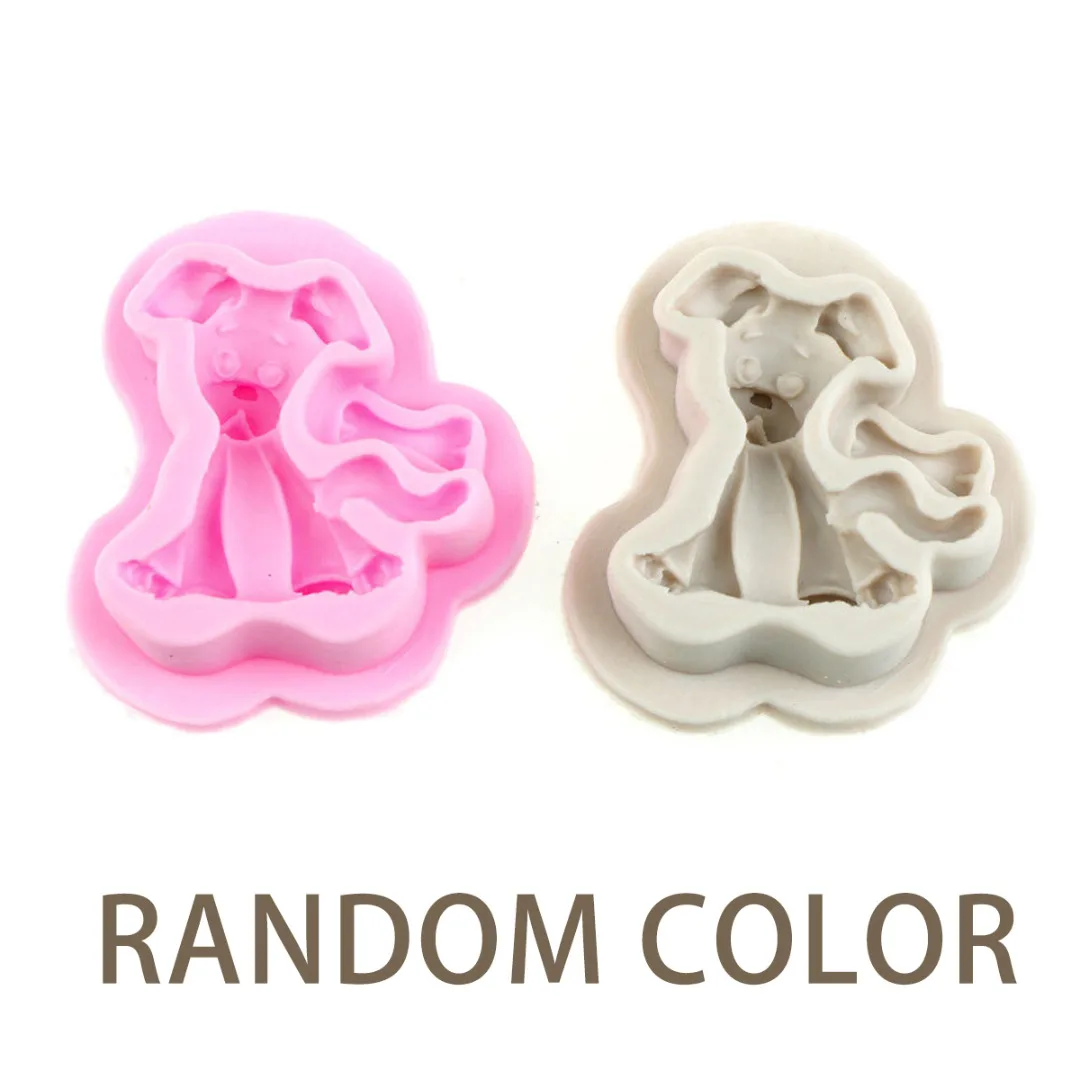 3D Dog Silicone Fondant Mold Cake Decoration Tools Chocolate Gumpaste Mould for Fondant, Gum Paste, Chocolate, Crafts