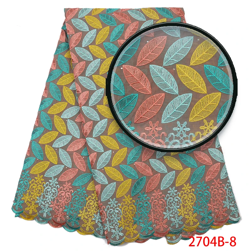 Африканская швейцарская маркизет кружевные ткани нигерийские кружевные ткани французская вуаль кружева в швейцарском стиле высокого качества для платьев KS2704B-4