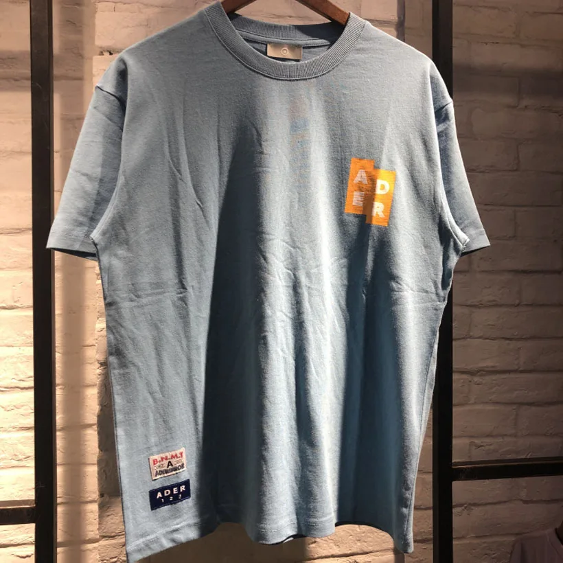 

Ader T-shirt Men Women Casual Solid Ader T Shirt Top Cotton Thick Tshirts Armband Simple Design Short Sleeve T Shirt Men T Shirt