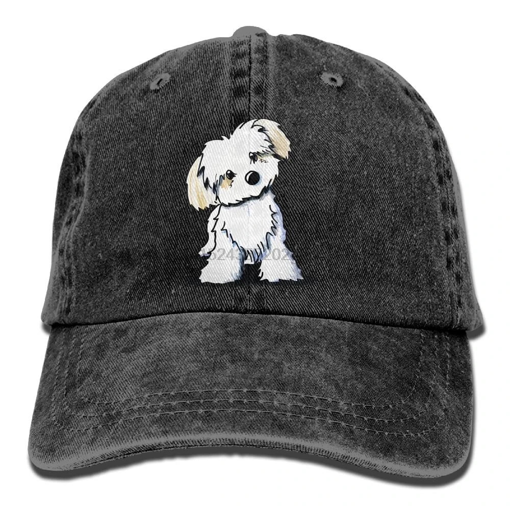 Милые Мальтийский щенок. PNG унисекс Бейсбол Кепки печатных Регулируемая оснастки назад шляпа