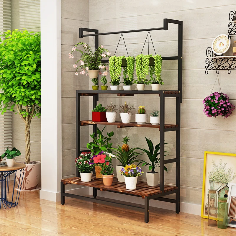 Большая многослойная беседка для комнатных растений, подставка для горшка, Балконный цветочный горшок, витринные полки в цветочном магазине