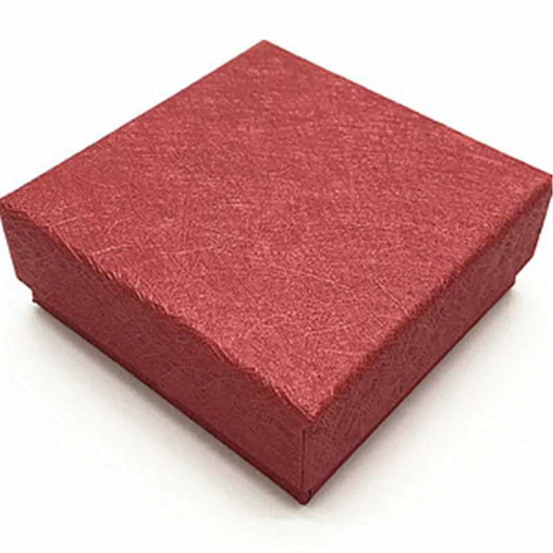 20 шт/группа, специальная бумажная коробка с полностью кожаной бумагой, коробка для колец, многоцелевая Подарочная коробка для ювелирных изделий, магазин при фабрике, la - Цвет: Красный