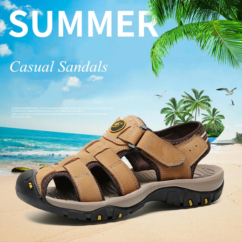 Mens Athletic Sandals Outdoor Strap Summer Beach Hiking Fisherman Water Shoes