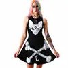 3 Eyes Monster & Bones A-Line Mini Dress