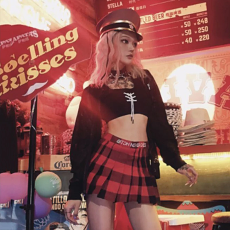 black and red festival outfits