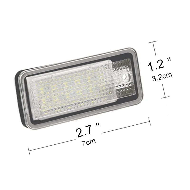 1 пара/2 шт. 12V 6000k белый ошибок светодиодный Подсветка регистрационного номера для Audi A3 S3 A4 S4 B6 B7 A6 C6 S6 A8 S8 RS4 RS6 Q7 стайлинга автомобилей