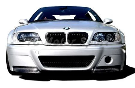 2000-2006 BMW E46 2D Coupe 4D Sedan & E46 M3 CSL Style PP Front Bumper with FRP Spliter (14)