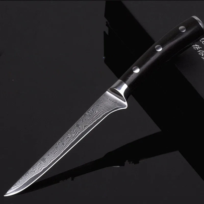 6inch Boning Knife Japanese Vg10 Damascus Steel Super Sharp Blade Fish Filleting Meat Slicer