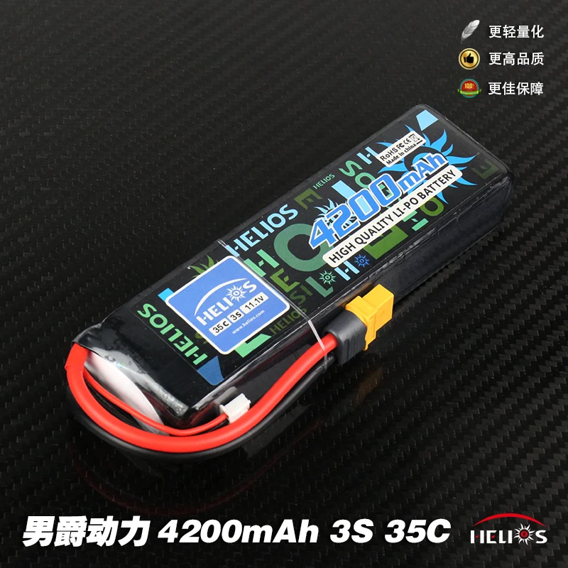

HELIOS 4200mAh 3S 35C/25C 11.1V Battery For Helicopter Fixed Wing Quadcopter
