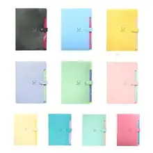 Новая папка 5-pocket расширяющаяся папка орган мешок А4 бумага для органайзера держать папка для документов с кнопкой organizer