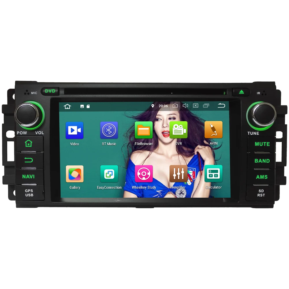 Flash Deal KLYDE 4G Android 8.0 Octa Core 4GB RAM Car DVD Multimedia Player For Jeep Patriot Liberty Wrangler Unlimited Compass Commander 1