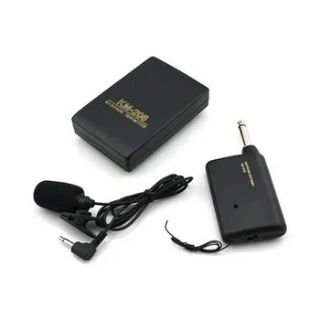 

Mini Wireless FM Transmitter Receiver Lapel Clip Mic System Clip-on 3.5mm Stereo Microphones QJY99