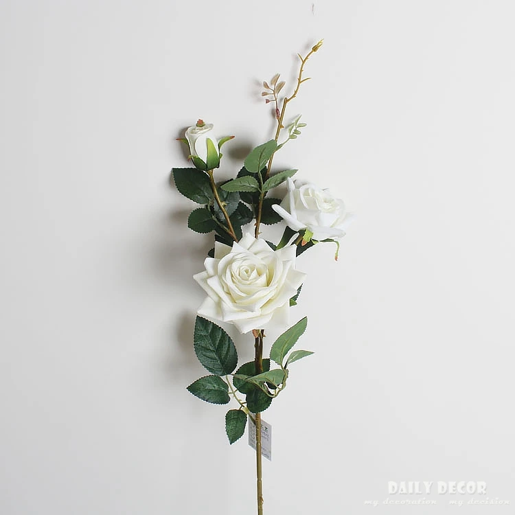 wholesale 90cm high simulation 3 heads long stem Velvet Rose artificial flowers high quality fake rose wedding flower 12pcs wholesale 90cm high simulation 3 heads long stem Velvet Rose artificial flowers high quality fake rose wedding flower 12pcs
