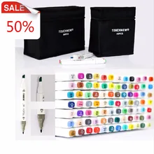 TouchFive 30/40/60/80/168маркеры для рисования ручка на спиртовой основе двустороннего искусства Рисунок манга Альтернатива COPIC