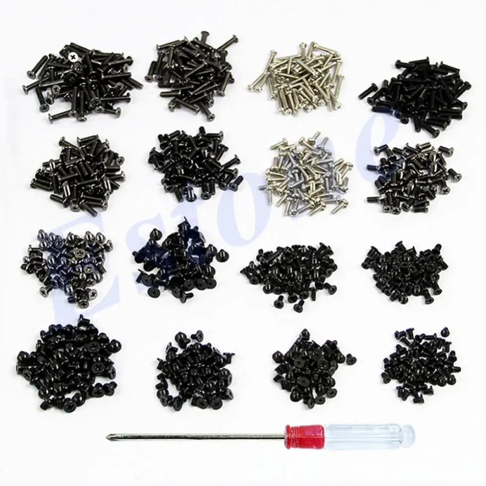 800pcs Laptop Screws Set + Screwdriver include M2, M2.5, M3 For