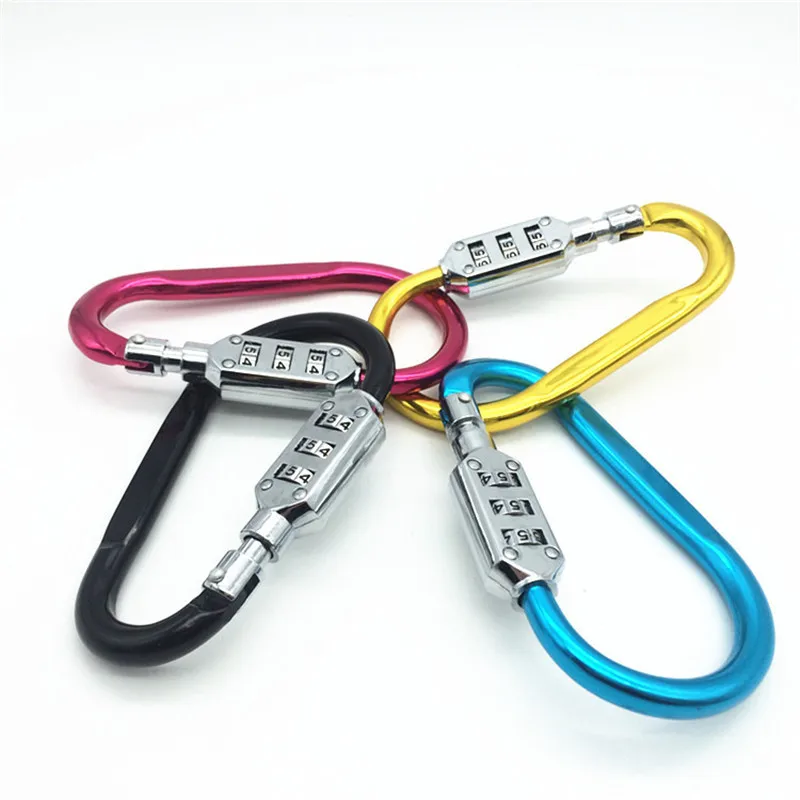 

Firm Portable Luggage Padlock 3 Dial Suitcase Security Travel Combination Lock