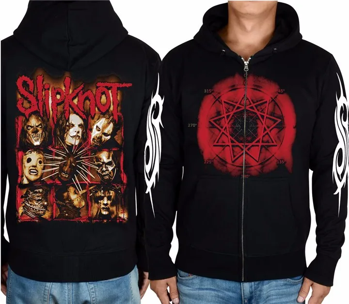 17 видов мультфильмов slipknot хлопок милые мягкие теплые рок толстовки с капюшоном оболочки куртка hardrock панк тяжелый металл молния Толстовка Череп