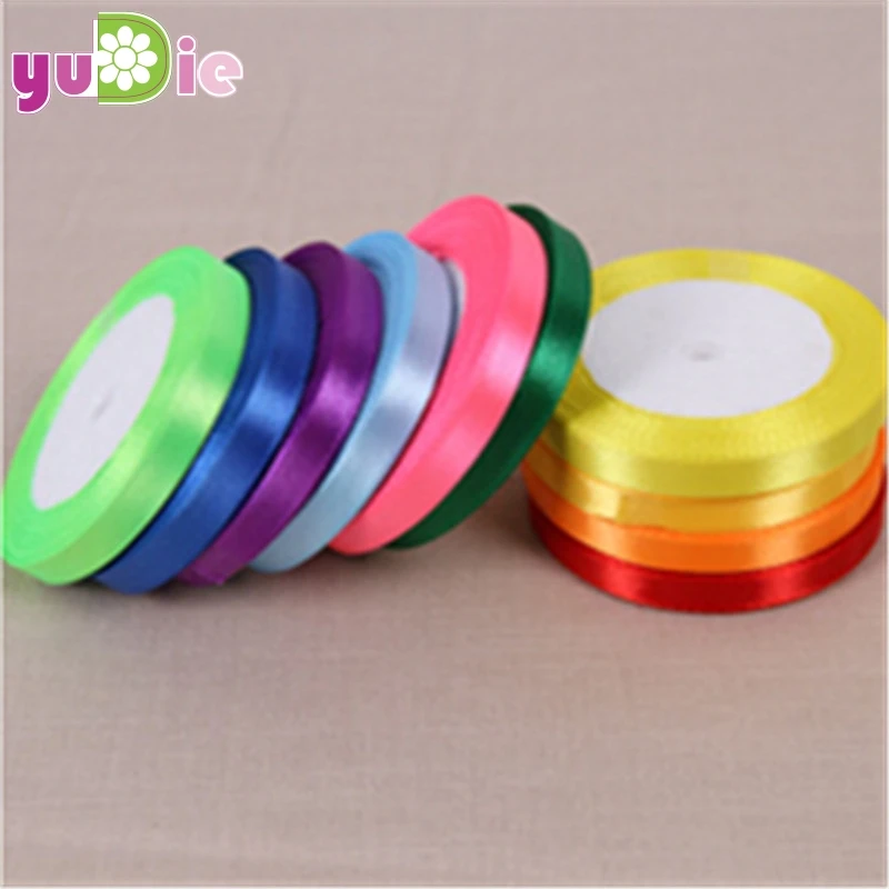 

10mm 25yards ribbon 22m wedding decoration gift birthday party decoration silk DIY sewing supplies clothing fabrics