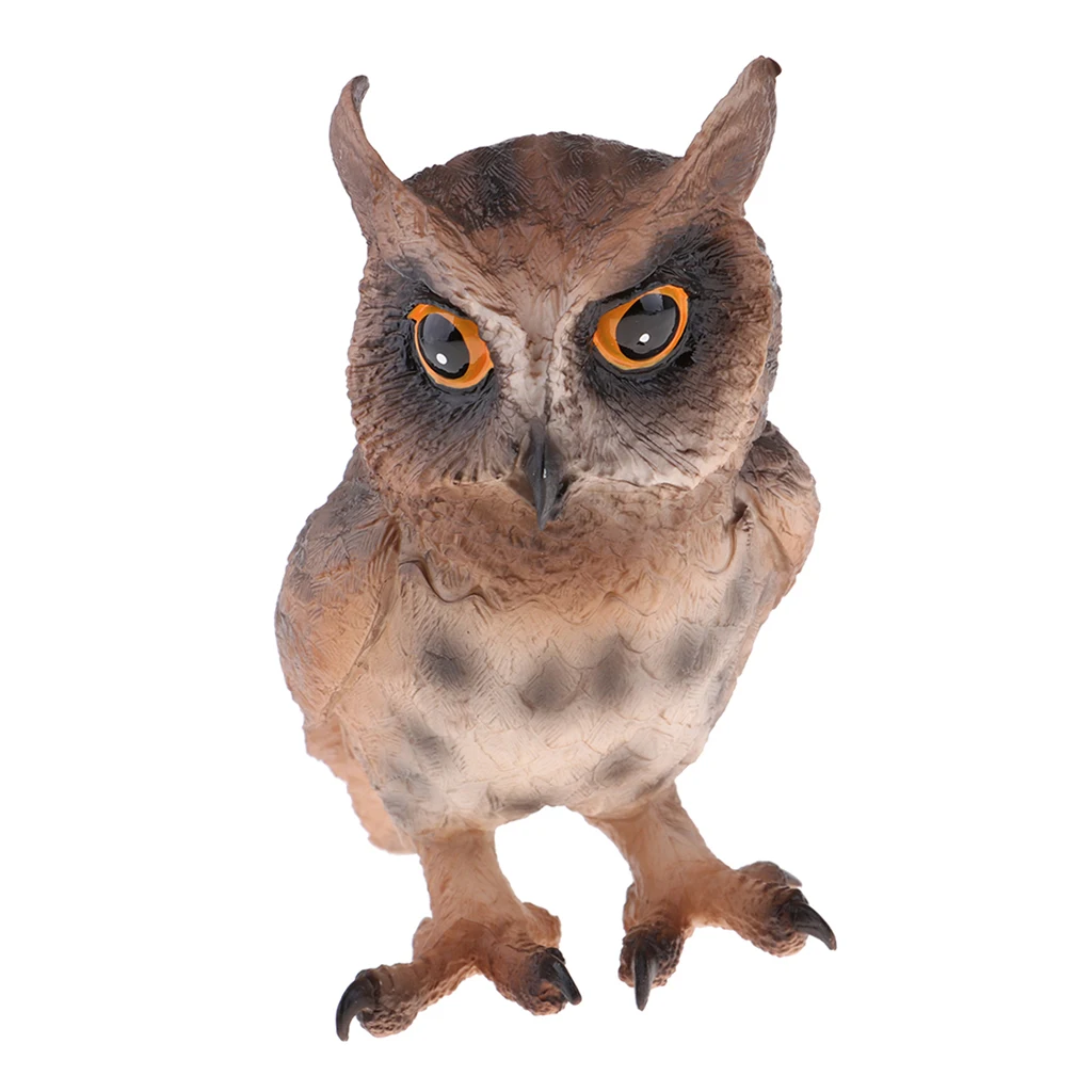 Figurines and Statues Owl Bird Ornaments Realistic for Home Lawn Garden Patio Decorative