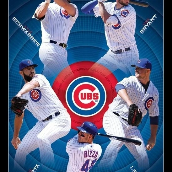 Chicago Cubs_ - Team Laminated & Framed Poster Print (22 x 34)