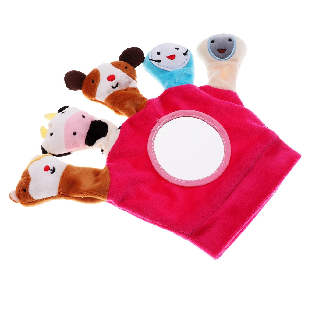 Animal Doll Kids Glove Hand Puppet Soft Gloves Plush Toys Finger Toys Kids Baby Pretend Play Education Toys