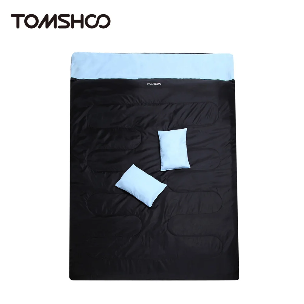 Us 87 09 48 Off Tomshoo 86 X60 Double Sleeping Bag 2 Person Outdoor Camping Hiking Bags With Pillows In From Sports Us 87 09 48 Off Tomshoo 86 X60 Double Sleeping Bag 2 Person Outdoor Camping Hiking Bags With Pillows In From Sports