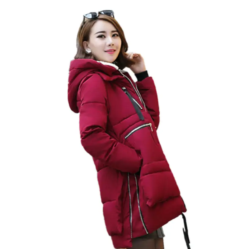 Военная стеганая одежда женские зимние пальто плюс размер Свободное пальто женское пуховое Стеганое пальто с капюшоном женские зимние куртки