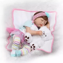 55cm Soft Silicone Girl Princess Dolls Lifelike Newborn Babies Alive Bebe Reborn Baby for Child Play