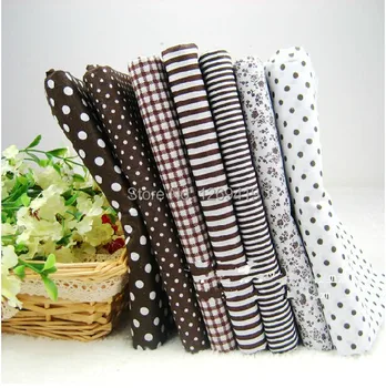 

Navy Style! 7PCS/Lot 50*50cm Classic Coffee 100% Cotton Patchwork Fabric Fat Quarter Tilda Quilting DIY Handmade Sewing Baby Toy
