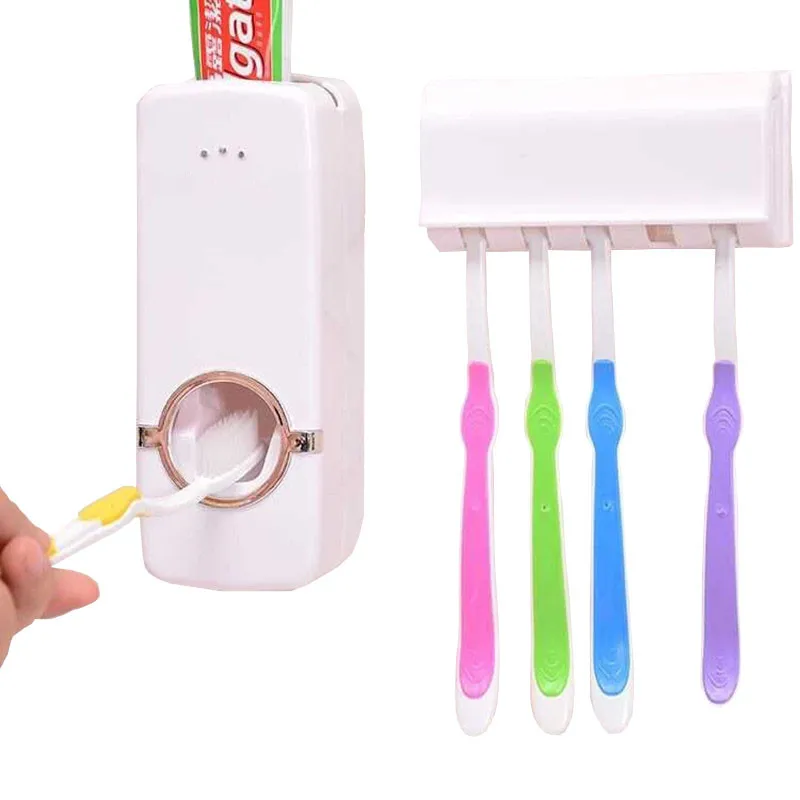 Creative automatic toothpaste toothbrush rack with five rack holder eco