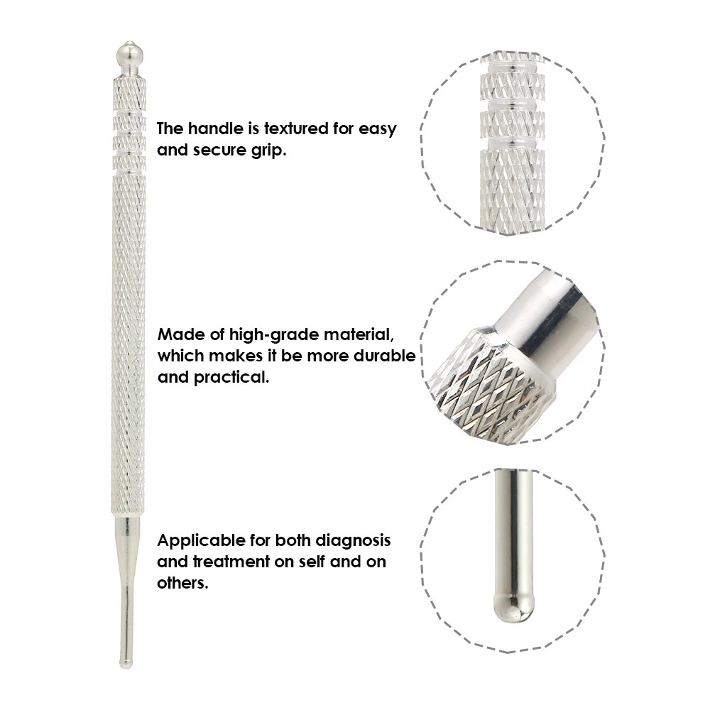 Ушной Зонд из нержавеющей стали иглоукалывание точка зонд Массаж уха Обнаружение ушной точки ручка забота о здоровье
