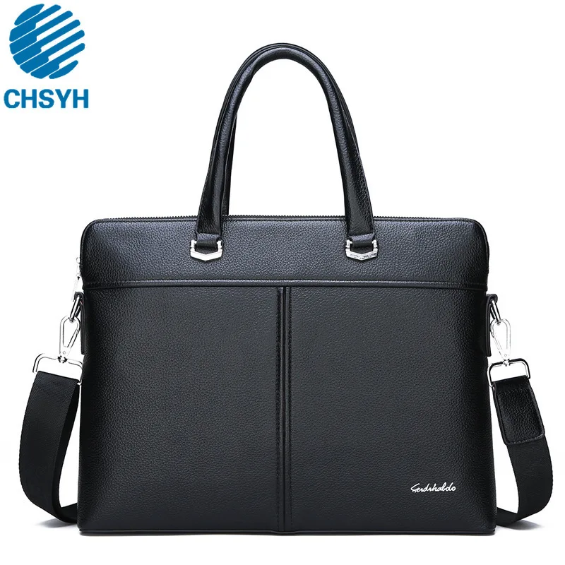 

Men's Business Handbags Gentlman Embossed Leather New Style Men's Cross Section Computer Hand Shoulder Bags Men PU Briefcases