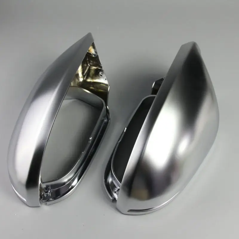 1 Pair Car Rearview Mirror Shell Cover Protection Cap Matte Chrome for Aodi A6 C7 S6 2012-2018 Wing Mirror Cover Car Accessories 1 Pair Car Rearview Mirror Shell Cover Protection Cap Matte Chrome for Aodi A6 C7 S6 2012-2018 Wing Mirror Cover Car Accessories