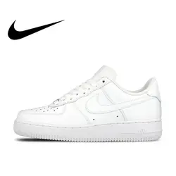 Оригинальный Официальный Nike AIR FORCE 1 AF1 Для мужчин дышащая Скейтбординг обувь с низким верхом кроссовки спортивные плоским классический