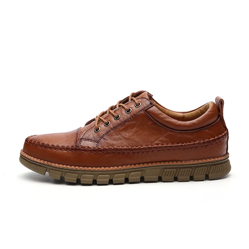 Designer Casual marron Mâle Main Daily La Cuir Automne Confortable Qualité Italien Noir Hommes Printemps En chocolat Chaussures À aXvqE6Xwx