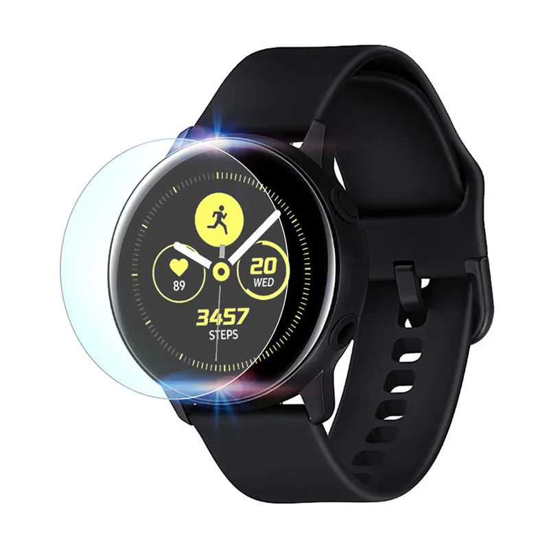 

HIPERDEAL Smart Accessories Screen Protector 2Pack Explosion-proof HD Pet Screen Protector Film For Samsung Galaxy Watch Active