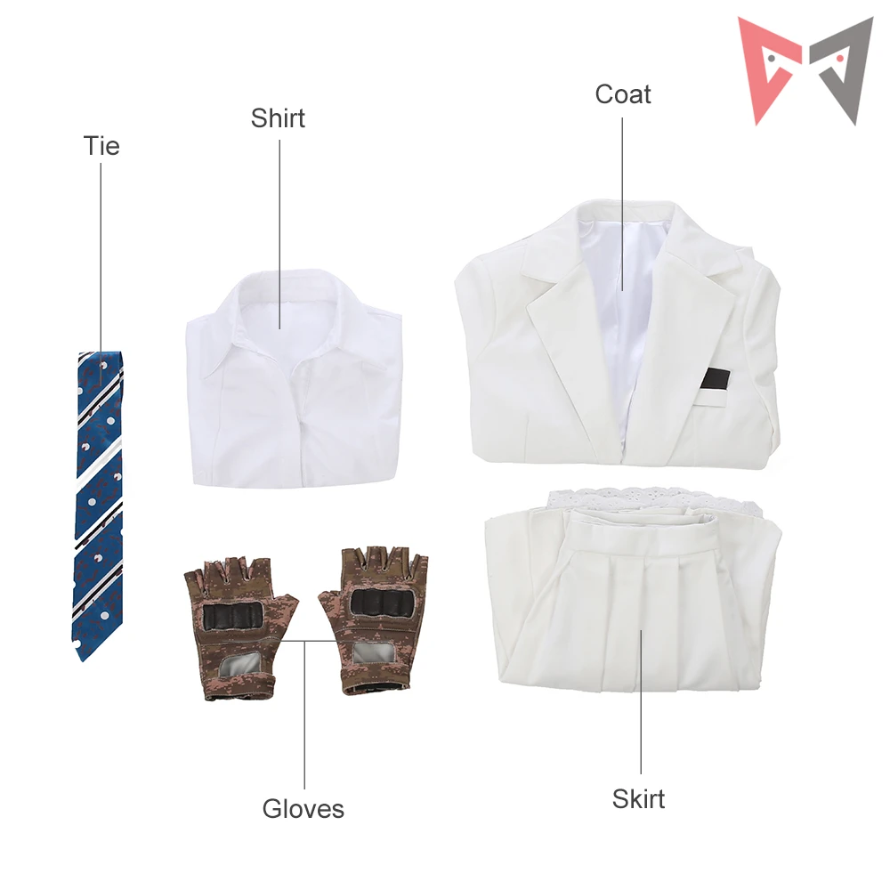  new game PUBG Cosplay Costume PLAYERUNKNOWN'S BATTLEGROUNDS Short skirt campus suit Leisure Style F