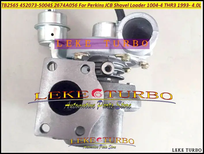 TURBO TB2565 452073-5004S 452073 2674A056 Turbocharger For Perkins JCB Shovel Loader Power Units Various 1004-4 THR3 1993- 4.0L 107HP (4)