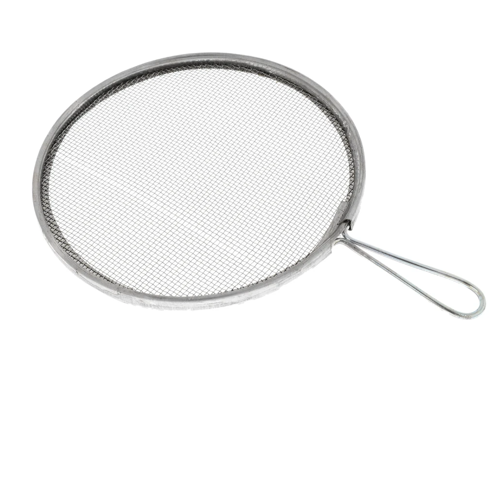 2pcs Filter Mesh Screen Strainers Steel Diy Crafts Mesh Sieves for Ceramic Glaze 2 Styles Can Choose With Handles