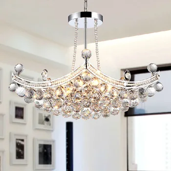 E14 6pcs Bulbs Modern Luxury Fixture K9 Crystal Hanging Wire Ball Ceiling Living Room Chandelier LED Lighting
E14 6pcs Bulbs Modern Luxury Fixture K9 Crystal Hanging Wire Ball Ceiling Living Room Chandelier LED Lighting