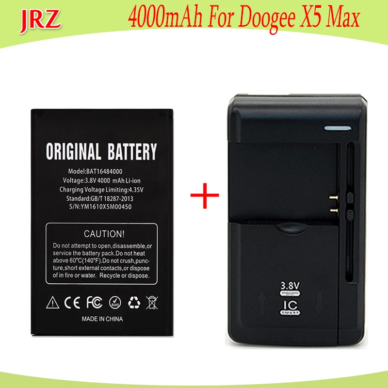 1 партия = шт. аккумулятор 4000 мАч Для DOOGEE X5 MAX Pro зарядное устройство для телефона +