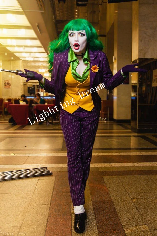 Batman Female Joker Uniform Costume Custom Made Adult Halloween Party Cosplay Costume Party Monster Costume Party City Costumecostume Birthday Party Aliexpress