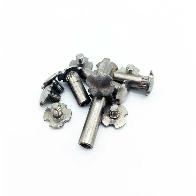 Four corners screw DIY knife american style rivet handle exquisite