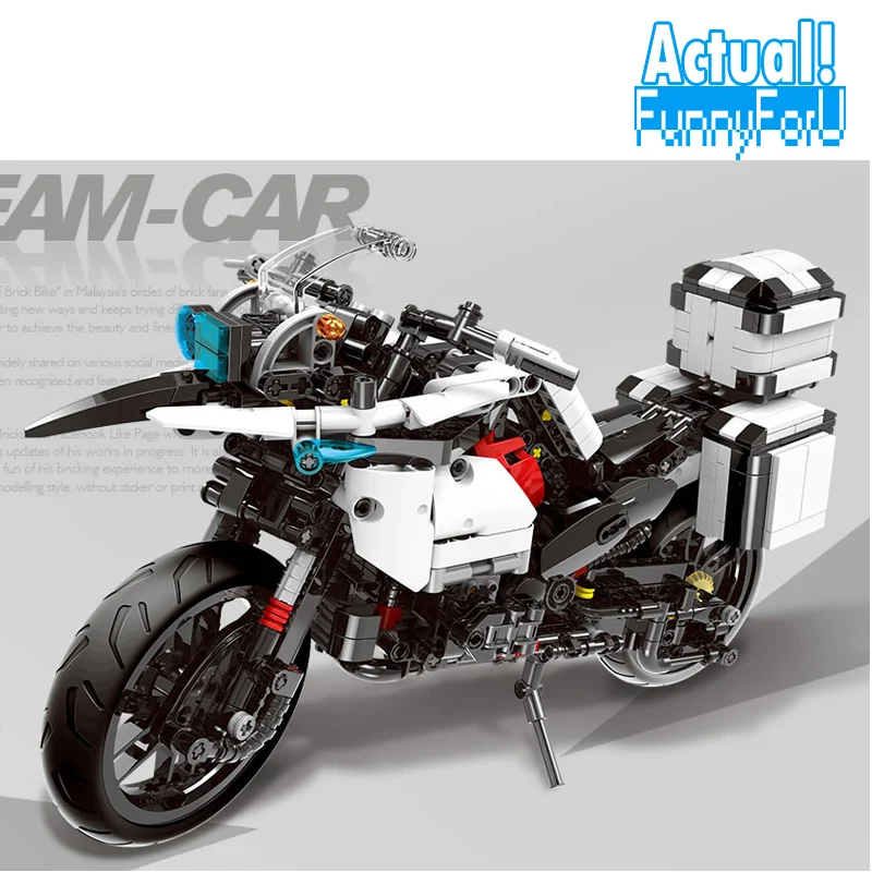 

XINGBAO 03019 Genuine 1075PCS The Patrol Motorcycle Set Building Blocks Bricks Educational Funny Toys As New Year GiftINGly