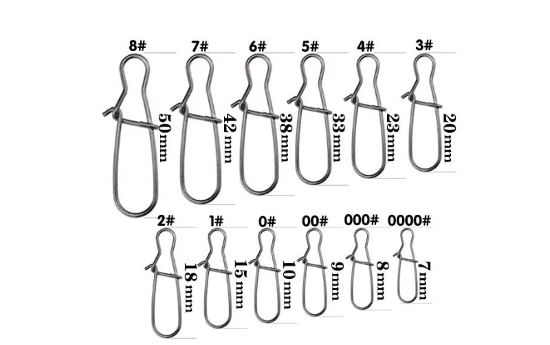 ILure 100 шт./лот 7 мм-20 мм рыболовная втулка булавки замок зажимы из нержавеющей стали рыболовные оснастки крюк Вихрь рыболовные принадлежности PESCA