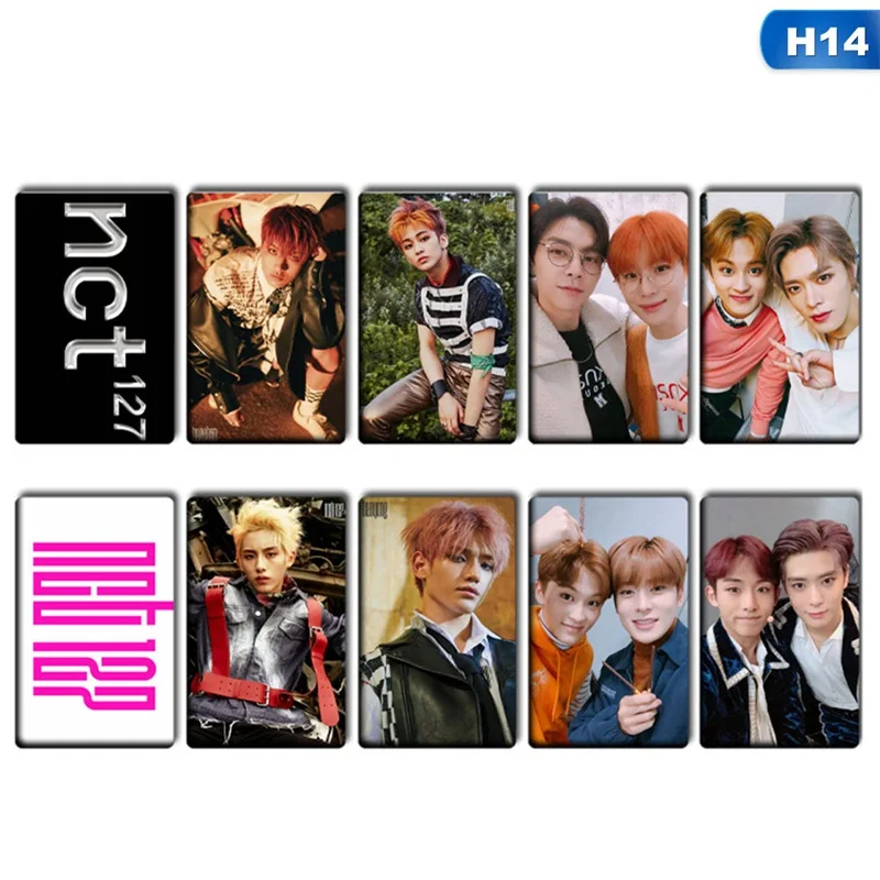 10 шт./компл. KPOP NCT U 127 Empathy альбом Taeyong Mark автограф Фотокарта бумажные карты плакат - Цвет: H14