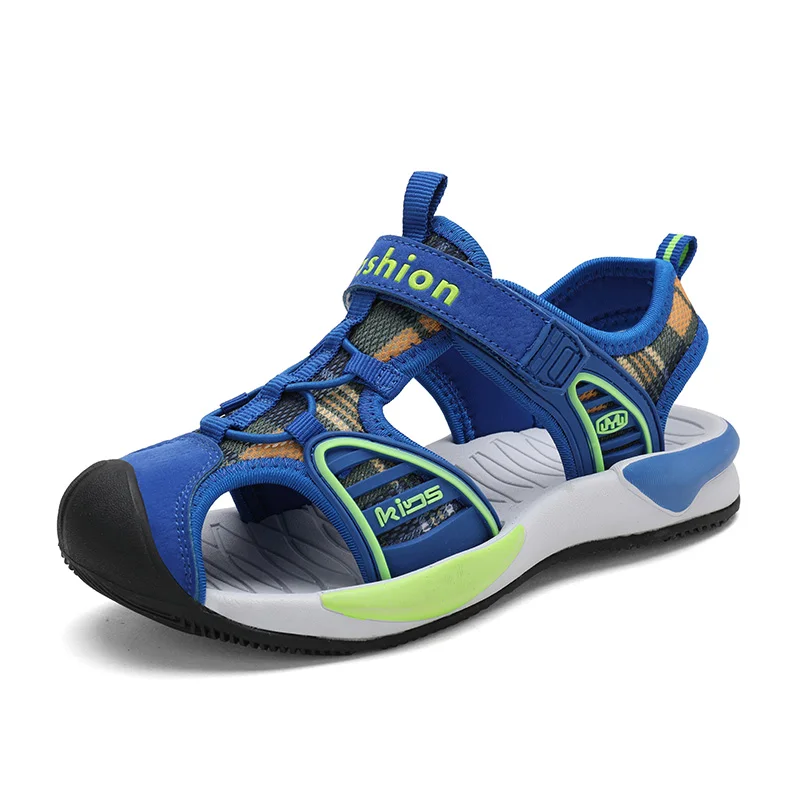 Children Boys sandals cut-outs soft and light child beach sandals boys European size 28~38 summer kids canvas shoes for boy