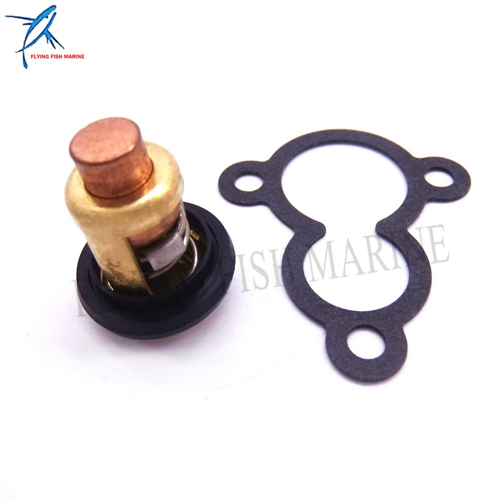 

66M-12411-00 66M-12411-01 Thermostat and 67D-12414-A0 68D-E2414-A0 Gasket for Yamaha 4hp 5hp 6hp 4-Stroke F4A F4B F5A F6C