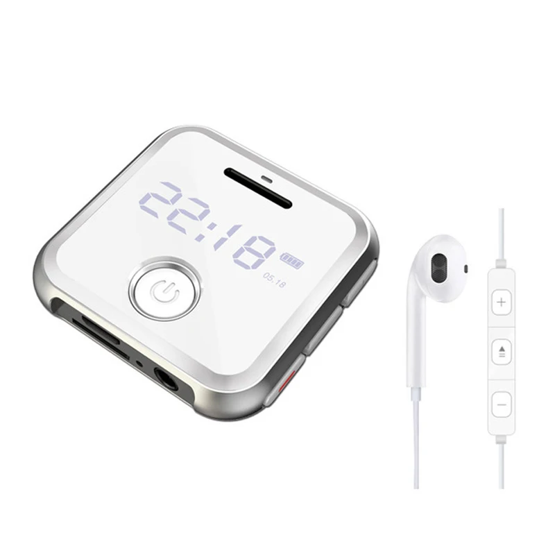 

R300 Portable Metal Clip Sports Mini MP3 HiFi Music Player 8G 0.91 inches WAV Voice Recorder FM Radio hifi player