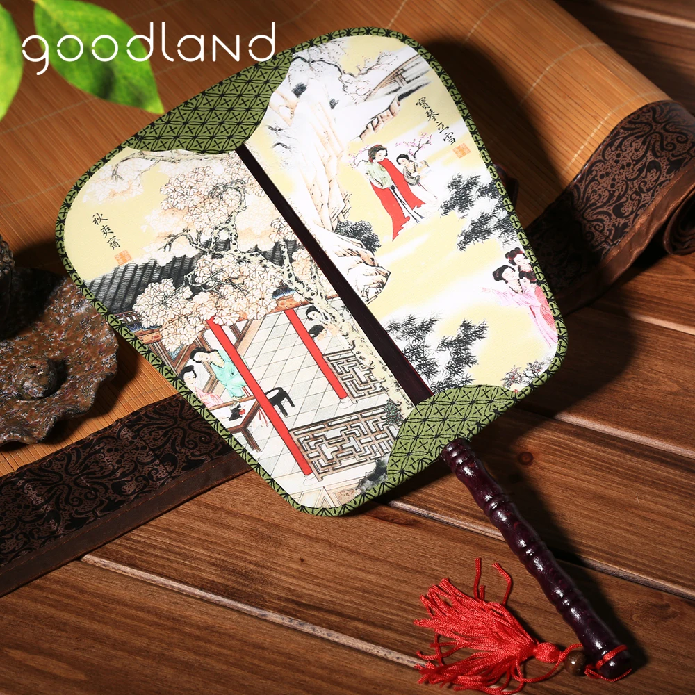 Free Shipping 5pcs Ancient Four Beauties Chinese Palace Hand Fans Christmas Decorations for Home 2017 Random Color | Дом и сад